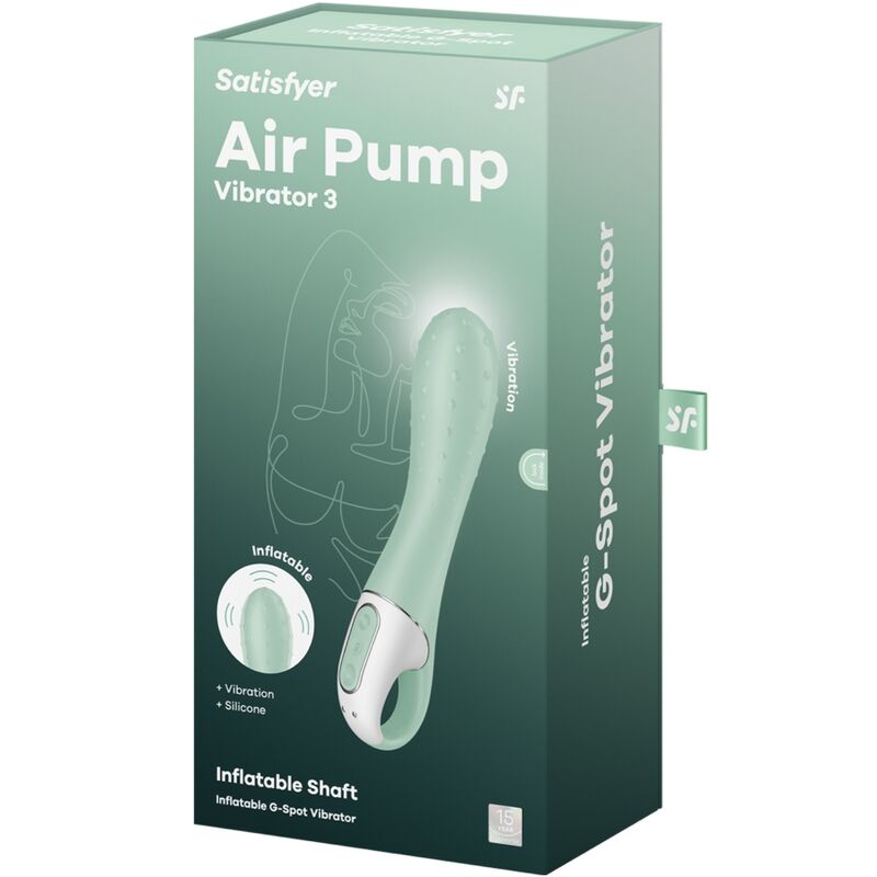SATISFYER - AIR PUMP VIBRATOR 3 PUNTO G GONFIABILE MENTA
