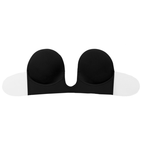 BYE-BRA - BLACK U-CUP A-CUP BRA WITHOUT HANDLES
