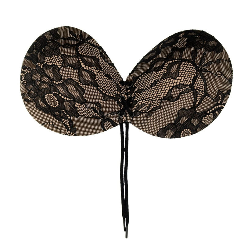 BYE-BRA - BRAIDED AND EMBROIDERED A-CUP ADHESIVE BRA