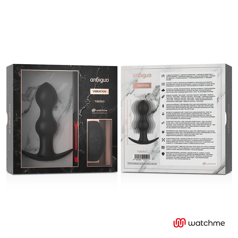 ANBIGUO - WATCHME REMOTE CONTROL TIBERIO ANAL VIBRATOR PLUG