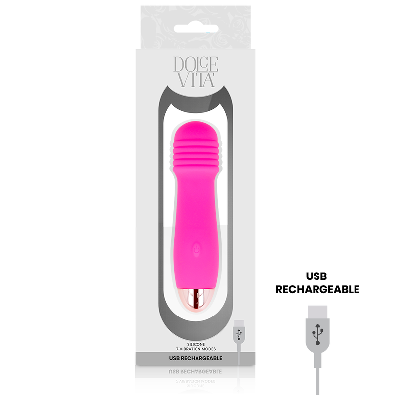 DOLCE VITA - VIBRATEUR TRE ROSA RECHARGEABLE 7 VITESSES