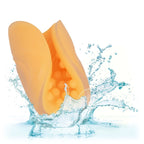 CALEXOTICS - MASTURBATORE BEADED GRIP ARANCIONE