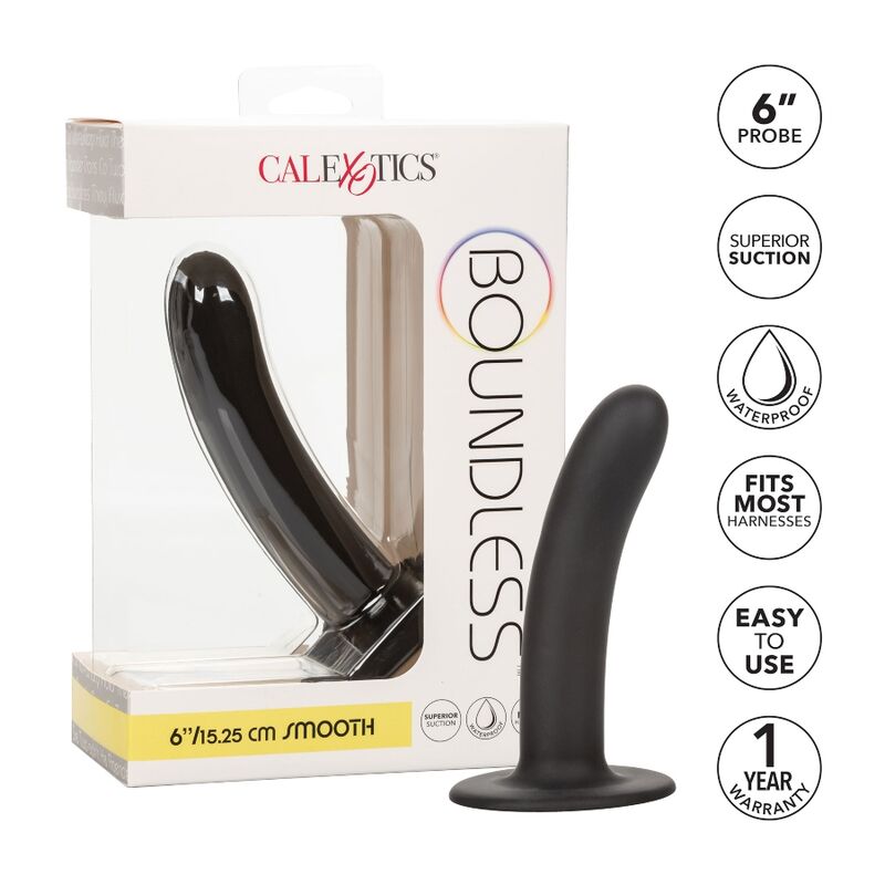 CALEXOTICS - 15.25 CM BOUNDLESS DILDO COMPATIBLE WITH SMOOTH HARNESS