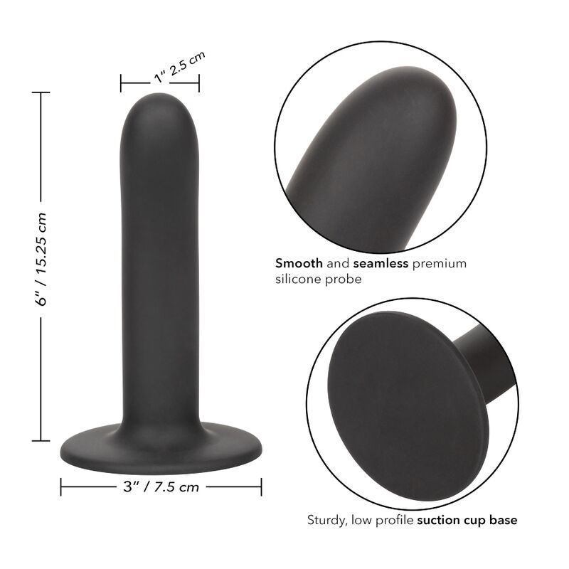 CALEXOTICS - 15.25 CM BOUNDLESS DILDO COMPATIBLE WITH SMOOTH HARNESS