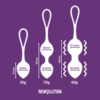 REWOLUTION - REWOBEADS BOULES VIBRANTES AVEC TÉLÉCOMMANDE ET TECHNOLOGIE WATCHME