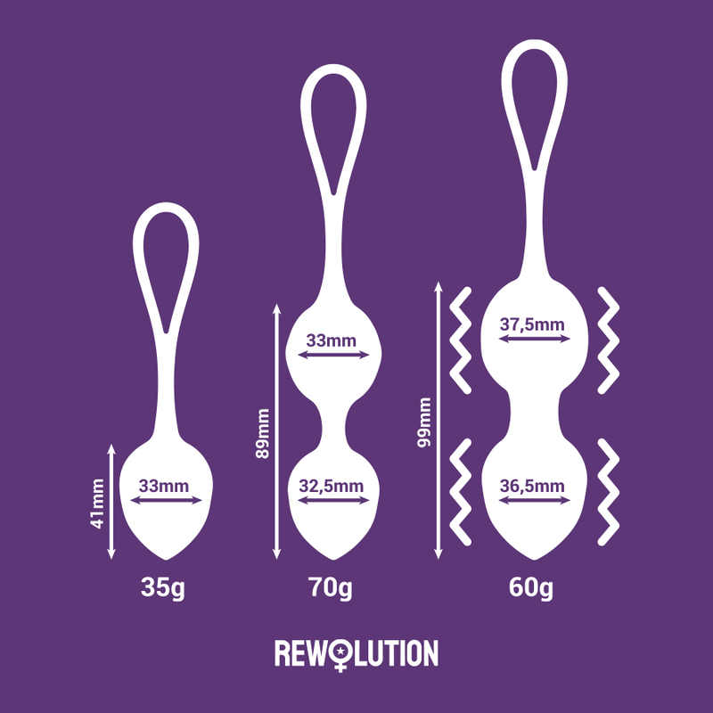 REWOLUTION - REWOBEADS BOULES VIBRANTES AVEC TÉLÉCOMMANDE ET TECHNOLOGIE WATCHME