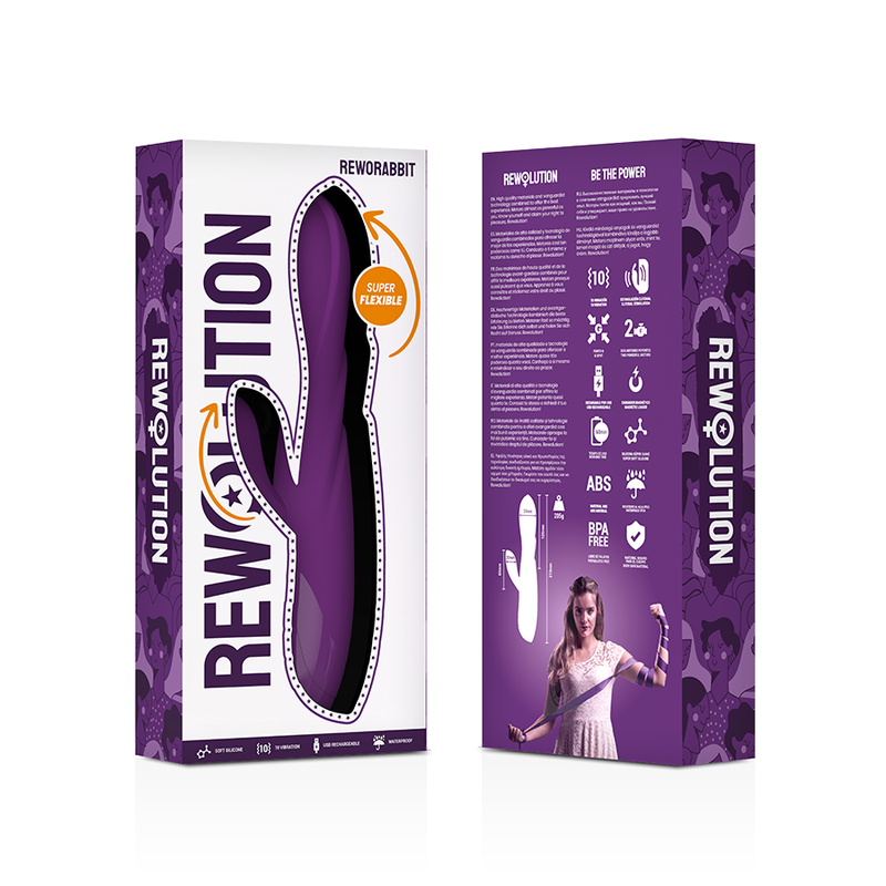 REWOLUTION - REWORABBIT VIBRATEUR LAPIN FLEXIBLE