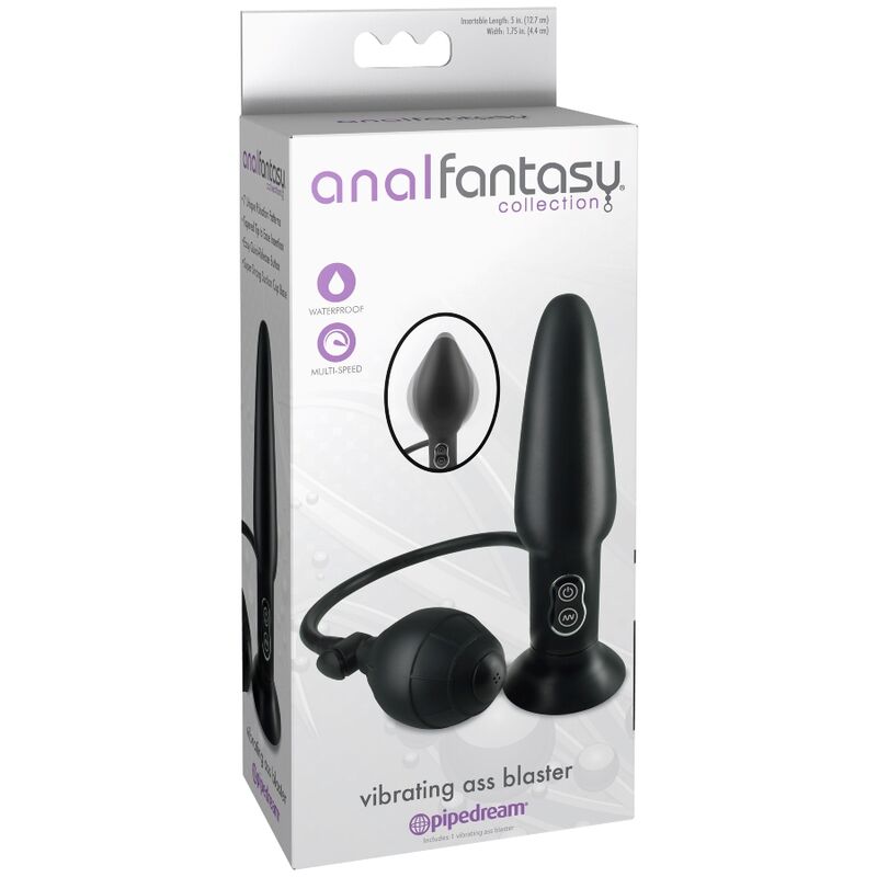 Fantaisie anale - Vibrateur à bouchon gonflable