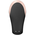 SATISFYER - VIBRATEUR DOUBLE AMOUR NOIR DE LUXE