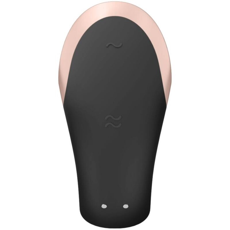SATISFYER - LUXURY BLACK DOUBLE LOVE PARTNER VIBRATOR