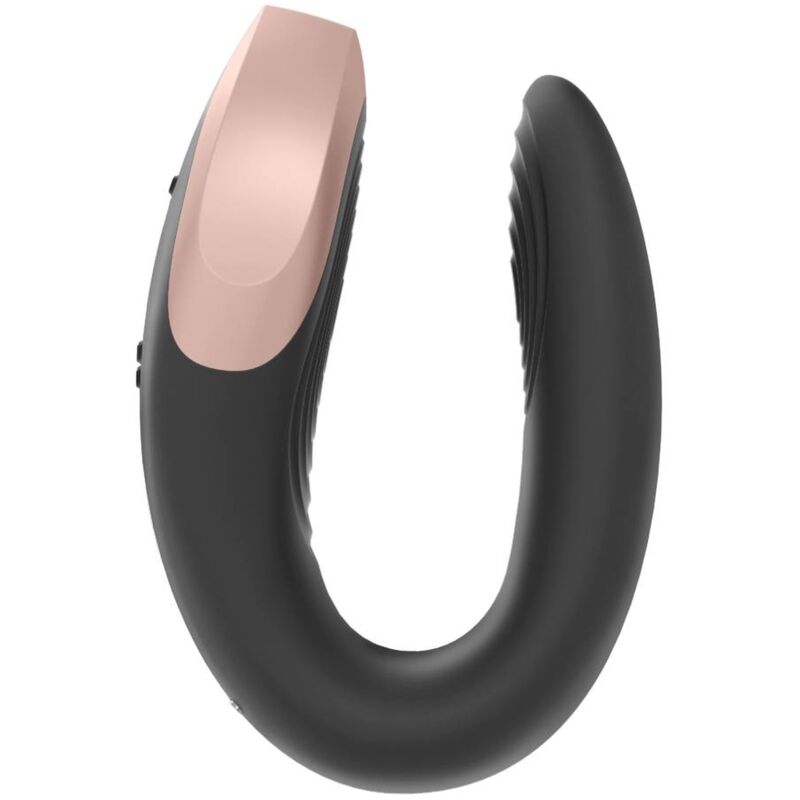 SATISFYER - VIBRATEUR DOUBLE AMOUR NOIR DE LUXE