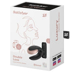 SATISFYER - VIBRATEUR DOUBLE AMOUR NOIR DE LUXE