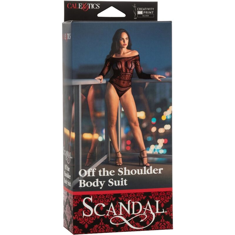CALEXOTICS - SCANDAL SHOULDER BODYSUIT ONE SIZE
