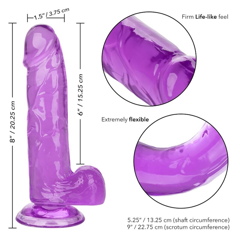 CALEXOTICS - PURPLE QUEEN DILDO 15.3 CM