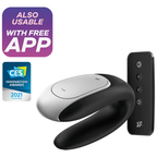 SATISFYER - VIBRATORE DOUBLE FUN PARTNER NERO