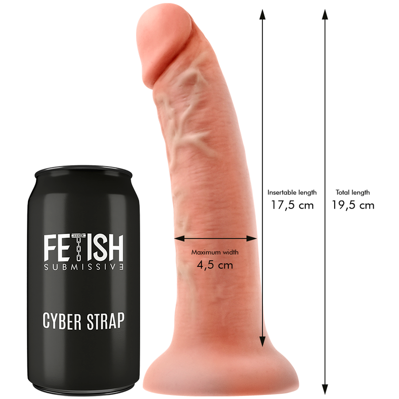 FETISH SUBMISSIVE CYBER STRAP - HARNESS WITH REMOTE CONTROL DILDO TECHNOLOGY WATCHME M