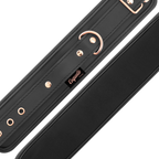 COQUETTE CHIC DESIRE - VEGAN PATTERNED LEATHER HANDCUFFS WITH NOPRENE LINING