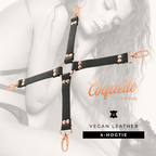 COQUETTE CHIC DÉSIR - CRAVATE À MOTIFS EN CUIR VEGAN
