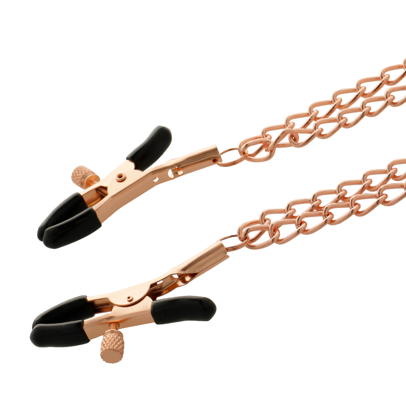 COQUETTE CHIC DESIRE - FANCY METAL NIPPLE CLIPS WITH CHAIN