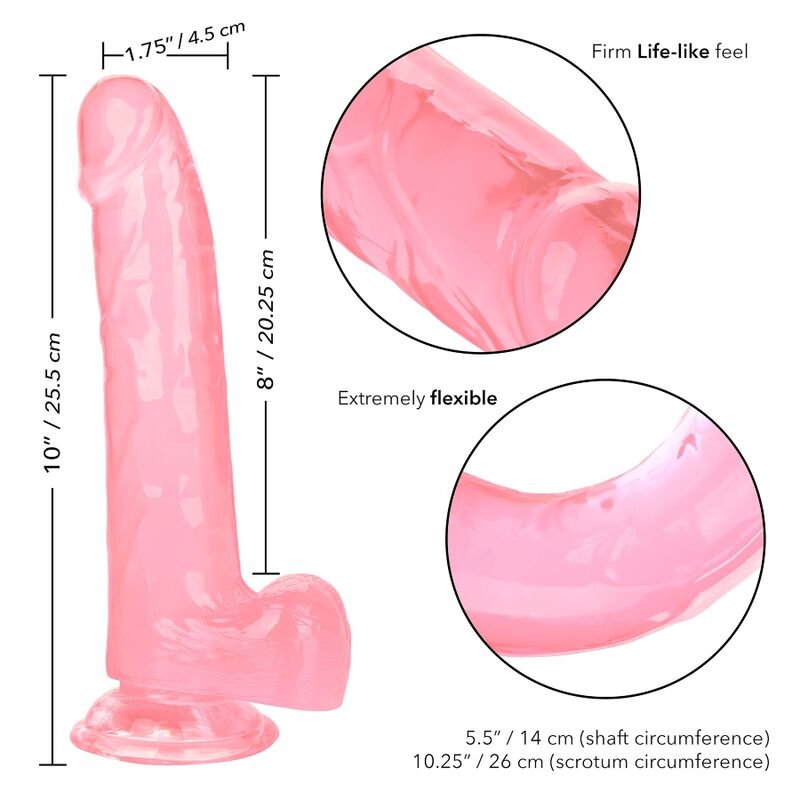 CALEXOTICS - QUEEN DILDO SIZE PINK 20.3 CM