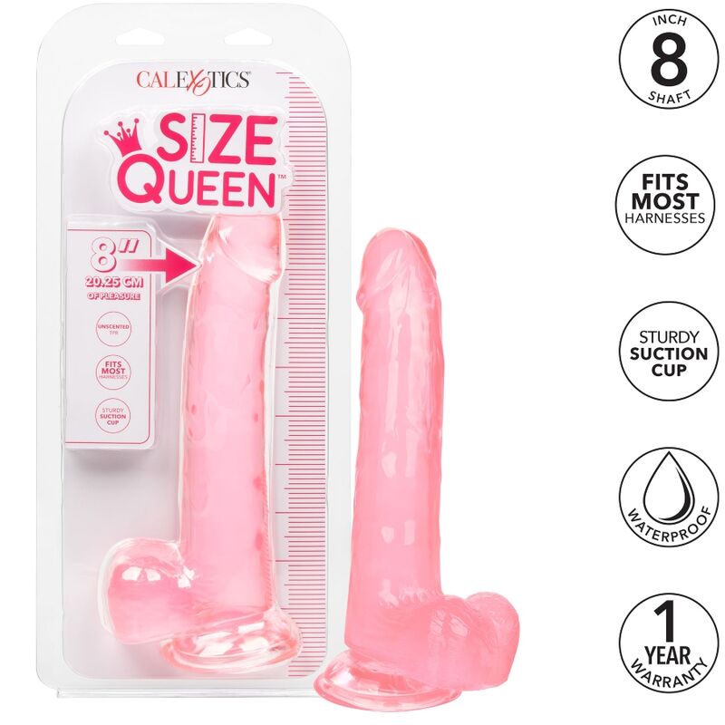 CALEXOTICS - QUEEN DILDO SIZE PINK 20.3 CM