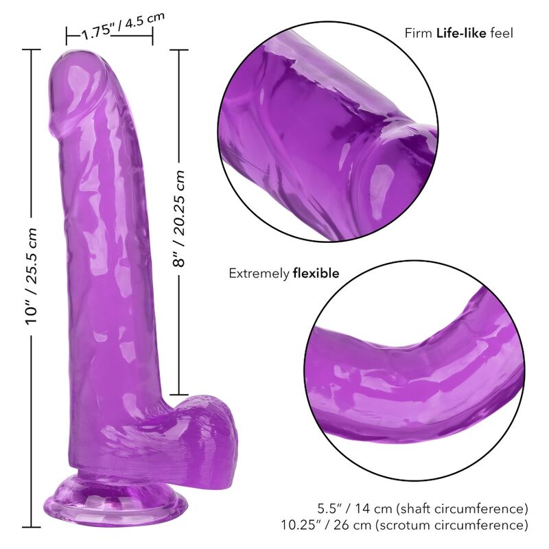 CALEXOTICS - PURPLE QUEEN DILDO 20.3 CM