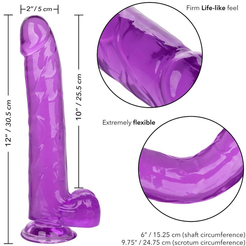 CALEXOTICS - PURPLE QUEEN DILDO 25.5 CM