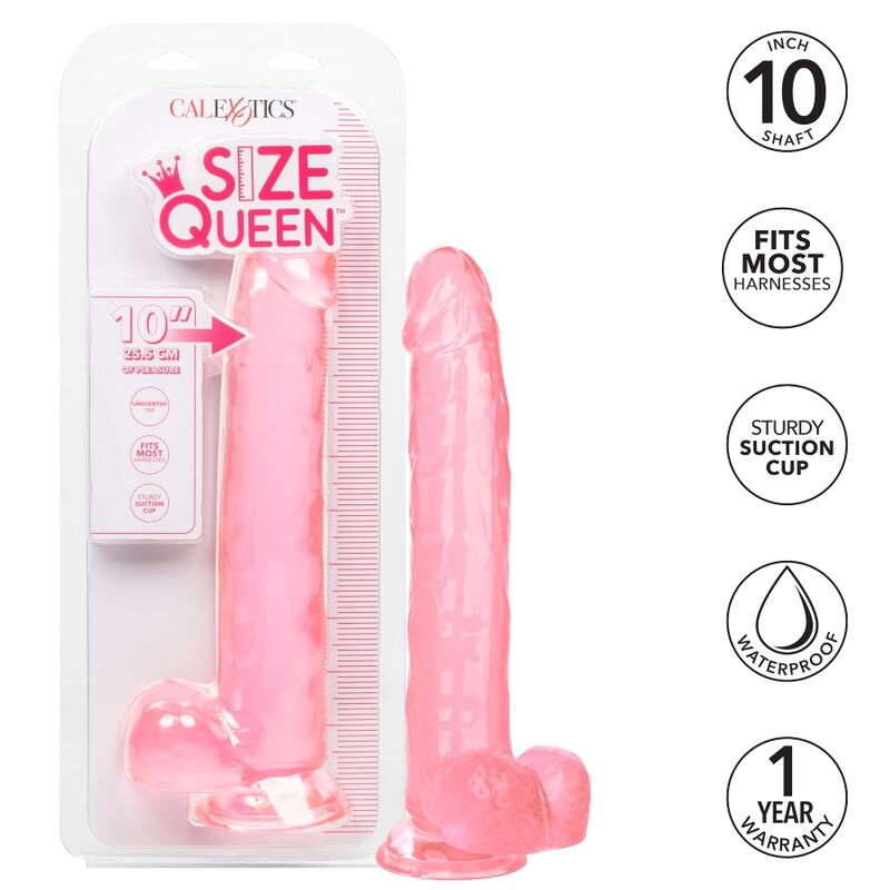 CALEXOTICS - QUEEN DILDO SIZE PINK 25.5 CM