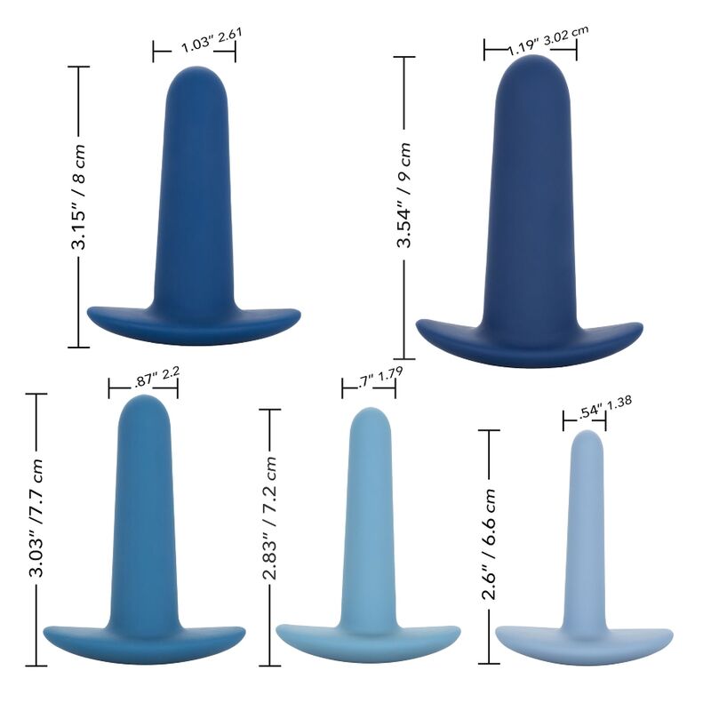 CALEXOTICS - KIT D'ENTRAÎNEMENT ANAL PORTABLE EN 5 PIÈCES