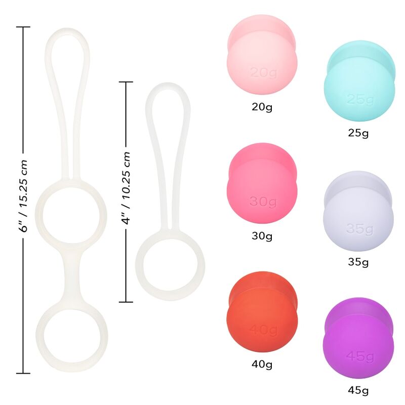 CALEXOTICS - SHE-OLOGY ENSEMBLE DE BOLA KEGEL INTERCHANGEABLE