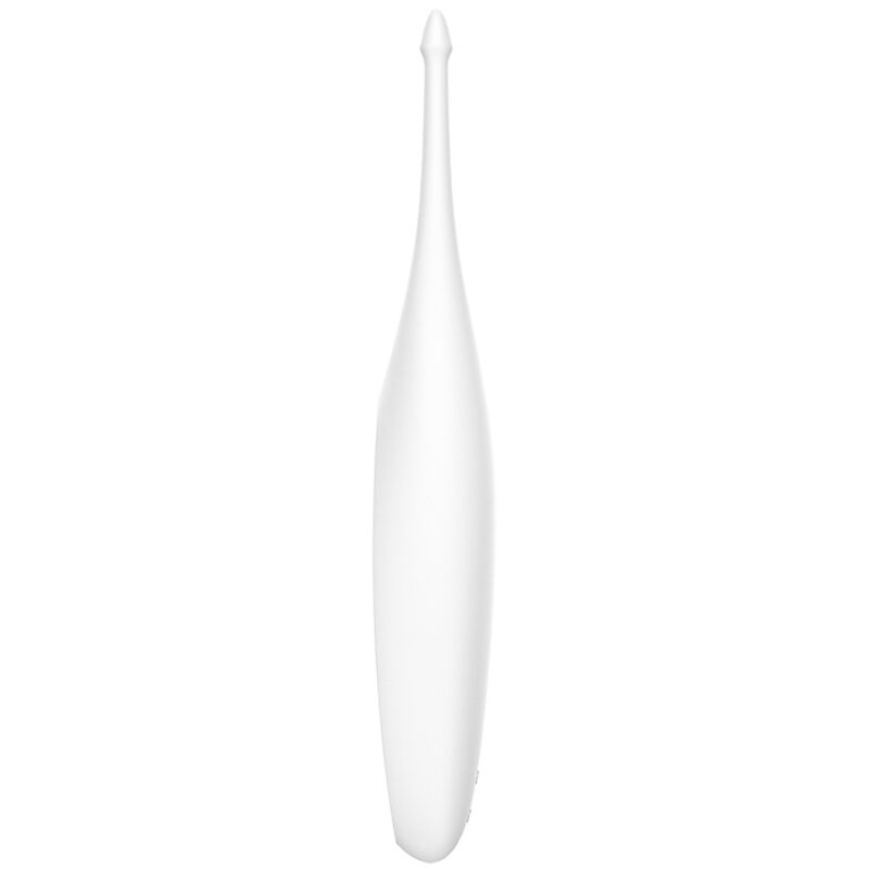 SATISFYER - VIBRATEUR AVEC EMBOUT TOURNANT AMUSANT BLANC