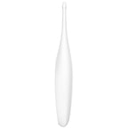 SATISFYER - VIBRATEUR AVEC EMBOUT TOURNANT AMUSANT BLANC