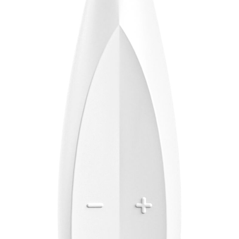 SATISFYER - VIBRATEUR AVEC EMBOUT TOURNANT AMUSANT BLANC