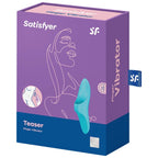 SATISFYER - VIBRATEUR À DOIGTS TEASER LUMIÈRE BLEUE