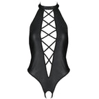 PASSION - NANCY BODYSUIT IN ECOLOGICAL LEATHER S/M