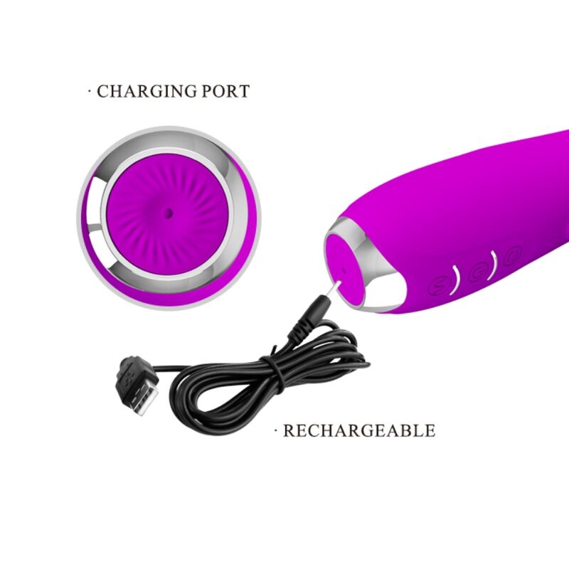 JOLIE AMOUR - VIBRATEUR MOLLY AVEC ROTATION RECHARGEABLE