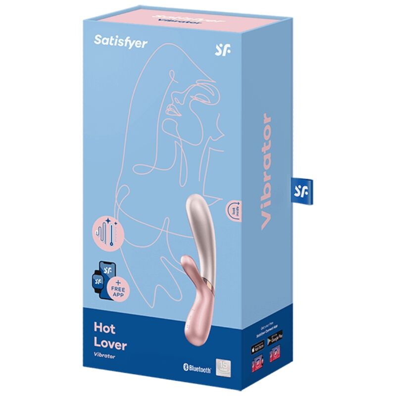 SATISFYER - VIBRATEUR ROSE ET BEIGE HOT LOVER