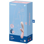SATISFYER - VIBRATEUR ROSE ET BEIGE HOT LOVER