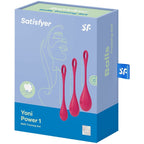 SATISFYER - SET DA ALLENAMENTO YONI POWER 1 ROSSO