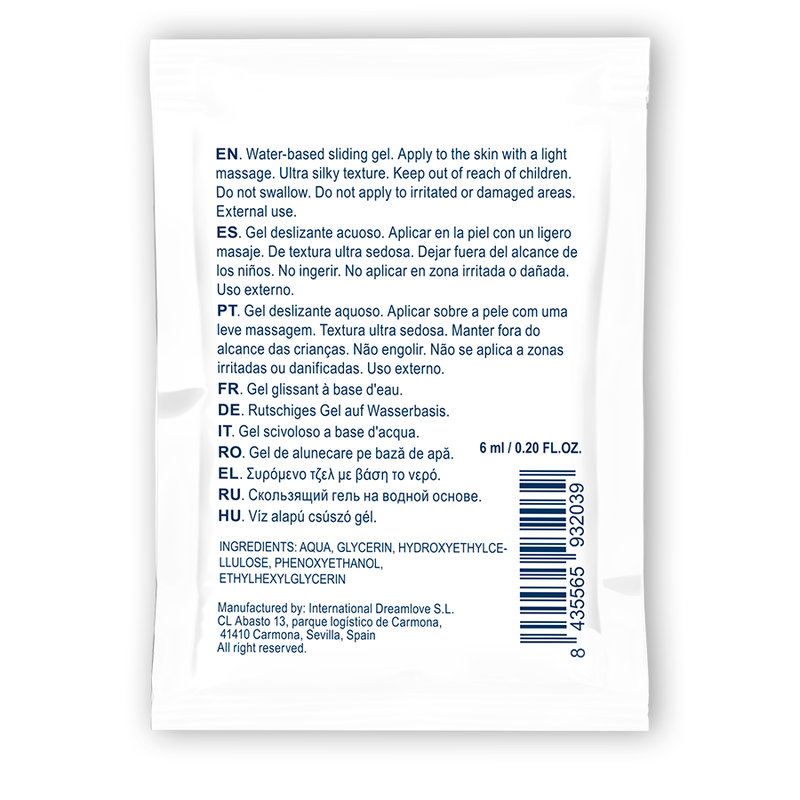 WATERFEEL - Gel glissant neutre à base d'eau 6 ml
