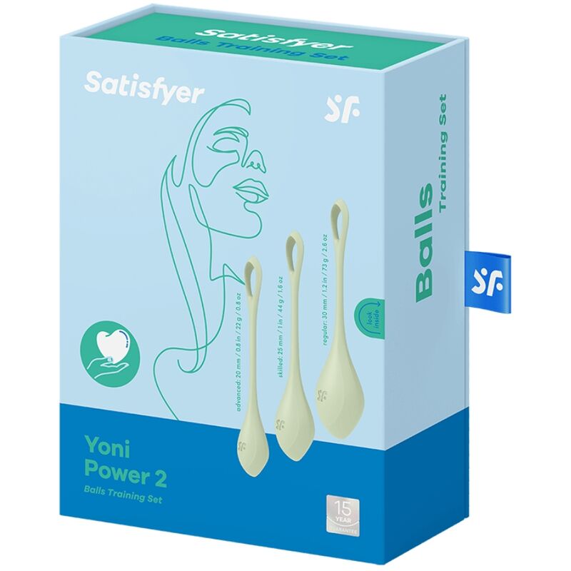SATISFYER - YONI POWER 2 ENSEMBLE D'ENTRAÎNEMENT VERT