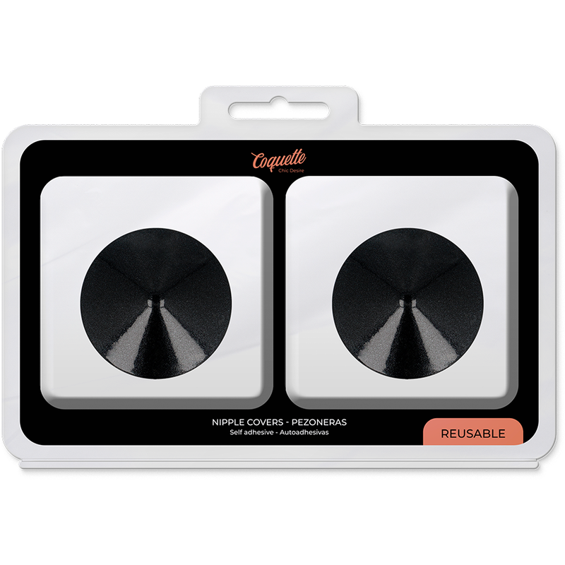 COQUETTE CHIC DESIRE - BLACK CIRCLE NIPPLE COVERS