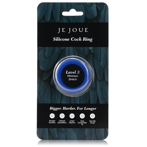 JE JOUE - BAGUE EN SILICONE BLEUE MINIMUM D'ÉTOUFFEMENT