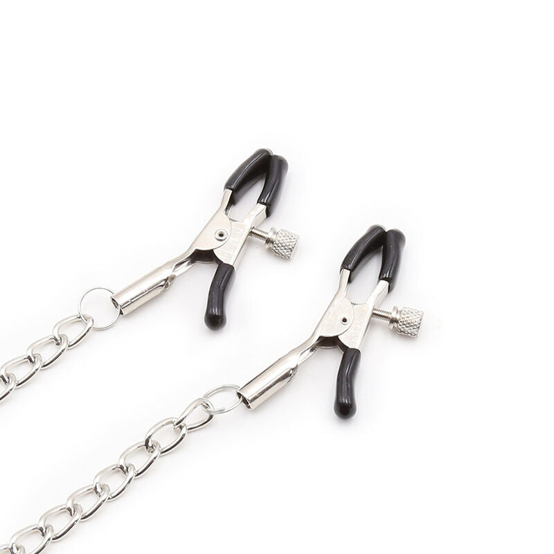 OHMAMA FETISH - Ring Gag with Chains and Nipple Clamps