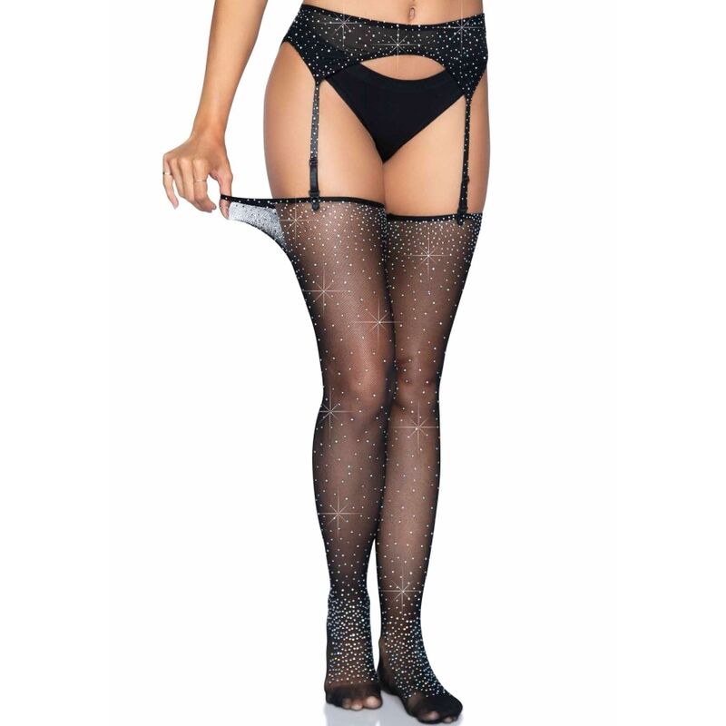 LEG AVENUE - ONE SIZE BRA AND STOCKING SET