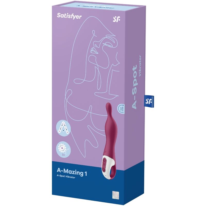 SATISFYER - AMAZING 1 ASPOT BERRY VIBRATEUR