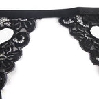 SUBBLIME - ENSEMBLE TROIS PIÈCES SOUTIEN-GORGE + PORTE-JARRETELLES + STRING S/M