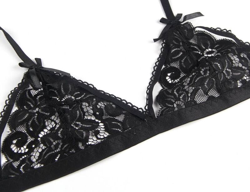SUBBLIME - ENSEMBLE TROIS PIÈCES SOUTIEN-GORGE + PORTE-JARRETELLES + STRING S/M