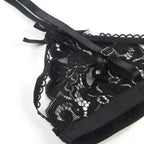 SUBBLIME - ENSEMBLE TROIS PIÈCES SOUTIEN-GORGE + PORTE-JARRETELLES + STRING S/M