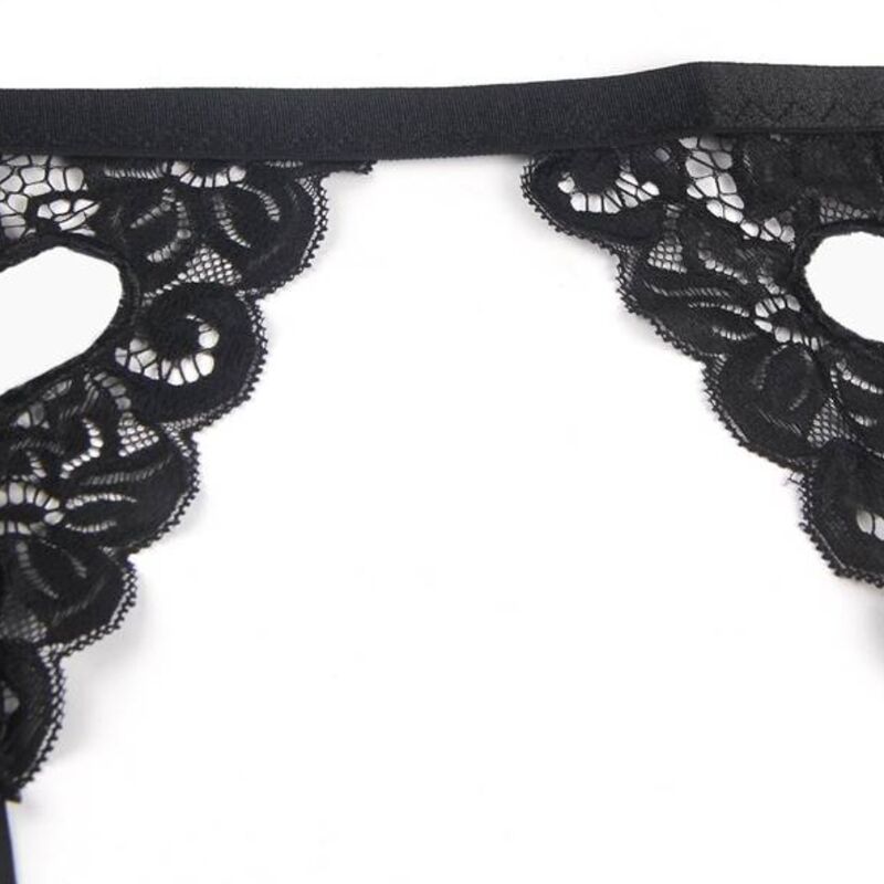 SUBBLIME - ENSEMBLE TROIS PIÈCES SOUTIEN-GORGE + PORTE-JARRETELLES + STRING S/M